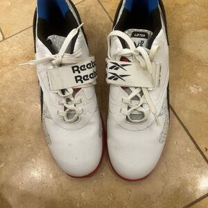 Reebok White and Red Athletic Shoes